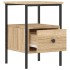 Mesitas noche 2 uds madera ingeniería roble Sonoma 34x36x50