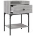 Mesitas noche 2 uds madera ingeniería gris Sonoma 40,5x31x60