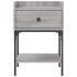Mesitas noche 2 uds madera ingeniería gris Sonoma 40,5x31x60