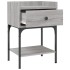 Mesitas noche 2 uds madera ingeniería gris Sonoma 40,5x31x60