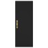 Aparador de madera contrachapada negro 34,5x34x180