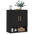 Armario de pared madera de ingeniería negro 60x31x70