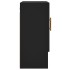 Armario de pared madera de ingeniería negro 60x31x70