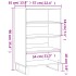 Aparador alto madera de ingeniería blanco 57x35x90