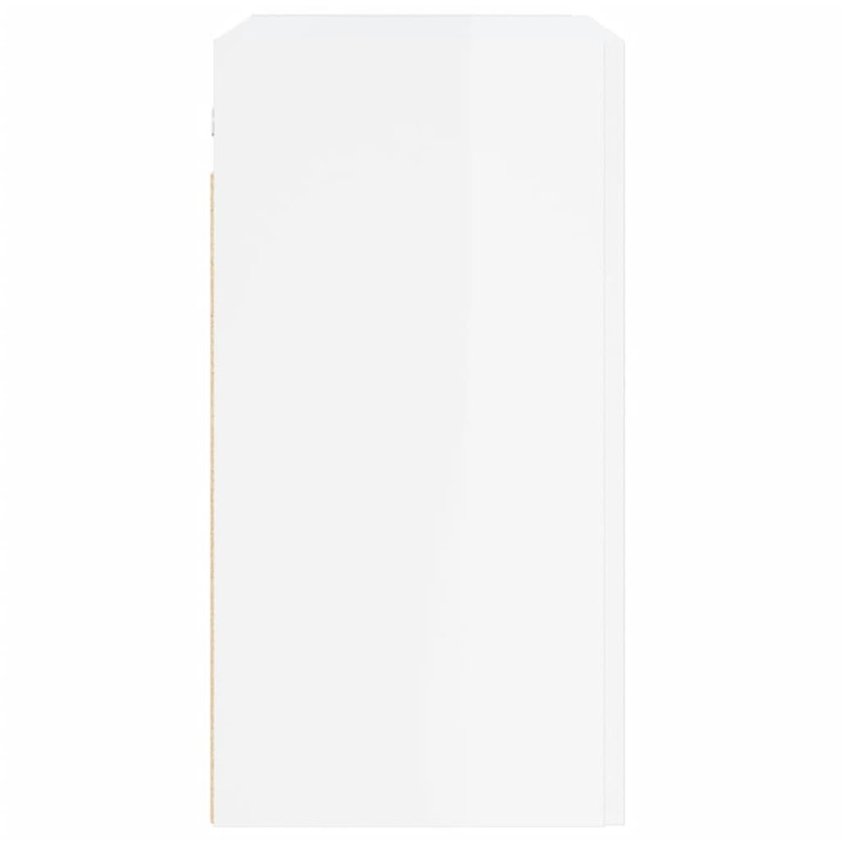 Armario de pared madera de ingeniería blanco brillo 60x31x60