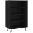 Aparador alto madera de ingeniería negro 57x35x90