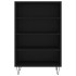 Aparador alto madera de ingeniería negro 57x35x90