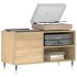 Mueble de discos madera de ingeniería roble Sonoma 85x38x48