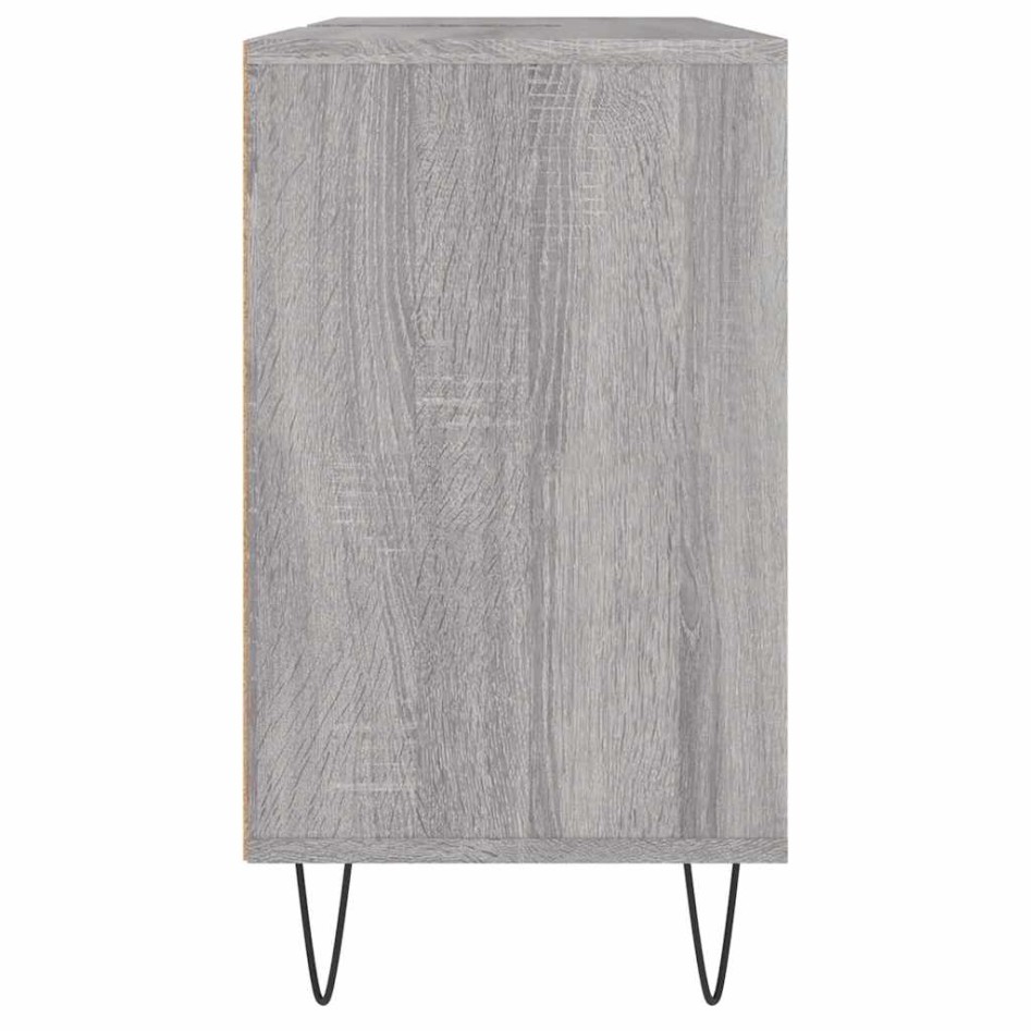 Mueble de baño madera de ingeniería gris Sonoma 80x33x60
