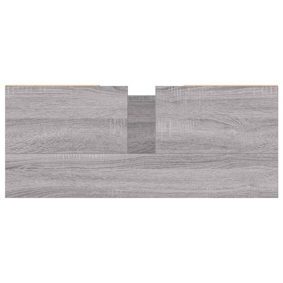 Mueble de baño madera de ingeniería gris Sonoma 80x33x60