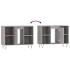 Mueble de baño madera de ingeniería gris Sonoma 80x33x60