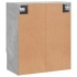 Armario de pared madera de ingeniería gris hormigón 60x31x70