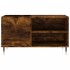Mueble de discos madera de ingeniería roble ahumado 85x38x48