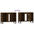 Mueble de baño madera de ingeniería roble marrón 80x33x60