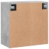 Armario de pared madera de ingeniería gris hormigón 60x31x60