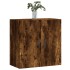 Armario de pared madera de ingeniería roble ahumado 60x31x60