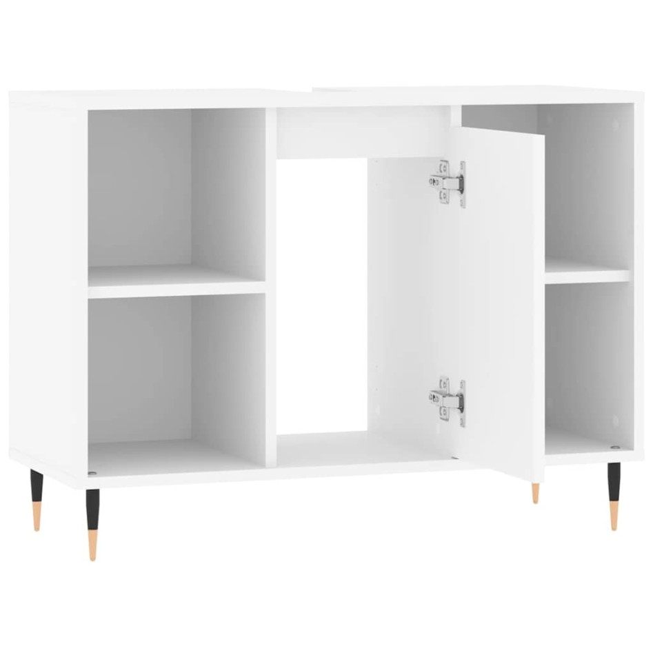Mueble de baño madera de ingeniería blanco 80x33x60