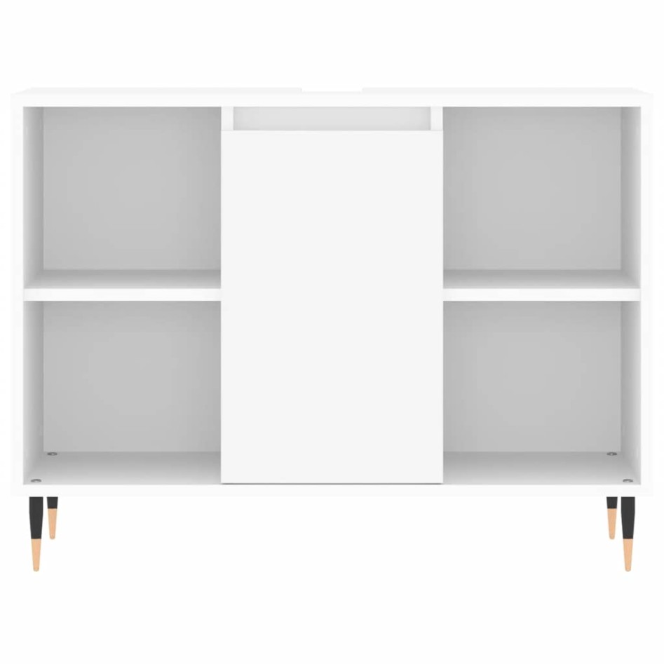 Mueble de baño madera de ingeniería blanco 80x33x60