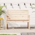Banco de jardín madera maciza de pino 109x48x91,5