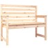 Banco de jardín madera maciza de pino 109x48x91,5