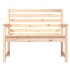 Banco de jardín madera maciza de pino 109x48x91,5