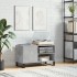 Mueble de discos madera de ingeniería gris hormigón 85x38x48