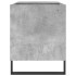 Mueble de discos madera de ingeniería gris hormigón 85x38x48