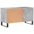 Mueble de discos madera de ingeniería gris hormigón 85x38x48