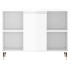 Mueble de baño madera de ingeniería blanco brillo 80x33x60