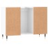 Mueble de baño madera de ingeniería blanco brillo 80x33x60