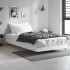 Estructura de cama madera de ingeniería blanca 90x200