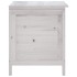 Arcón de jardín madera maciza abeto blanco 50x49x56,5