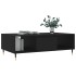 Mesa de centro madera de ingeniería negro 104x60x35