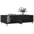 Mesa de centro madera de ingeniería negro 104x60x35