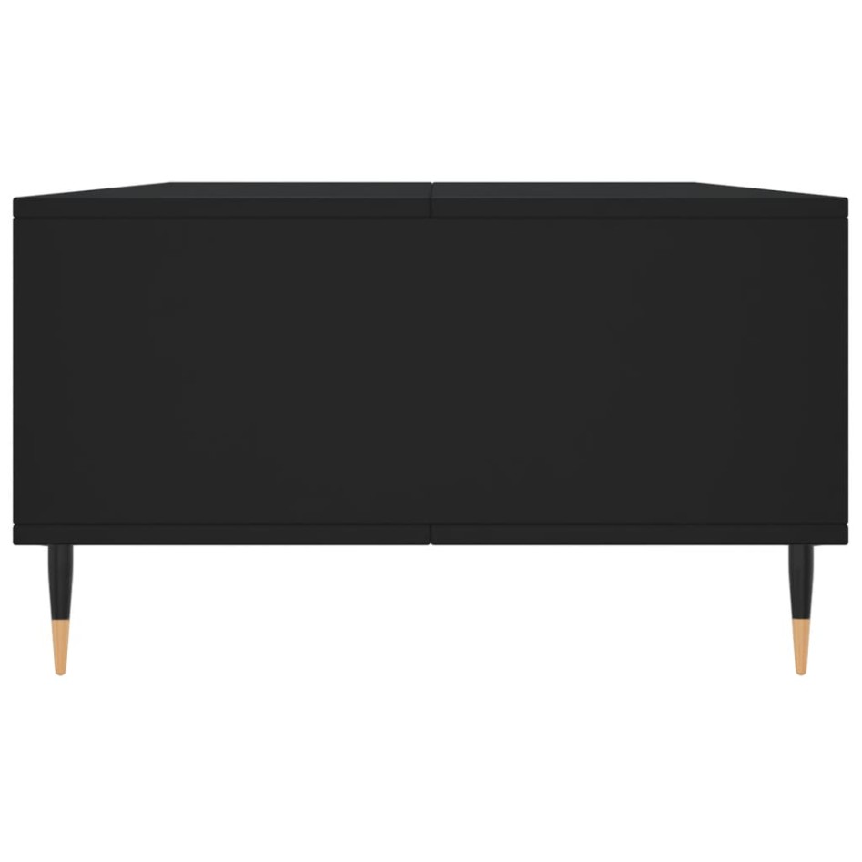 Mesa de centro madera de ingeniería negro 104x60x35