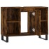 Mueble de baño madera de ingeniería roble ahumado 80x33x60