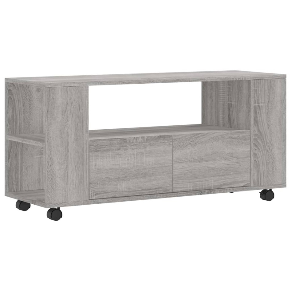 Mueble de TV madera de ingeniería gris Sonoma 102x34,5x43