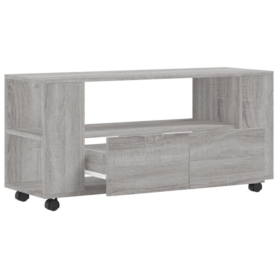 Mueble de TV madera de ingeniería gris Sonoma 102x34,5x43