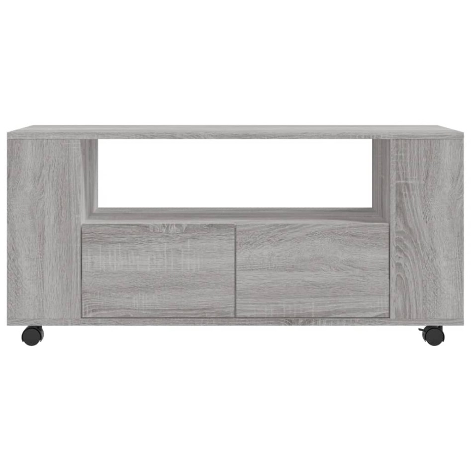 Mueble de TV madera de ingeniería gris Sonoma 102x34,5x43