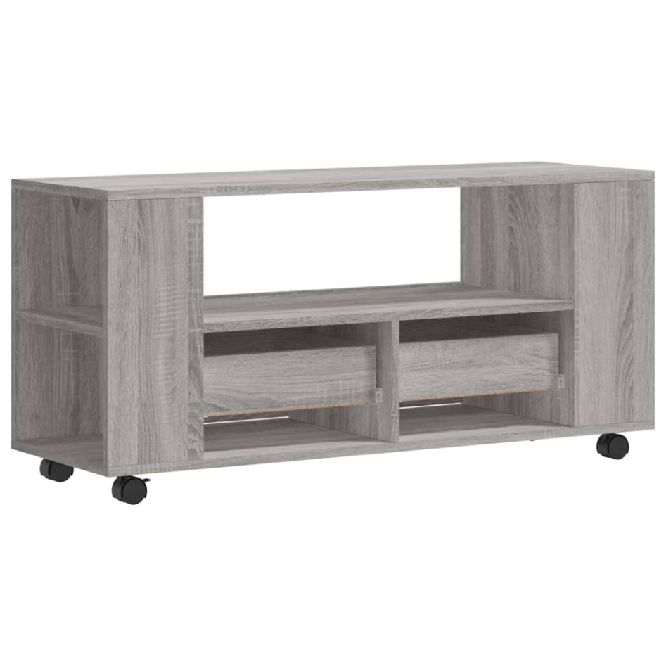 Mueble de TV madera de ingeniería gris Sonoma 102x34,5x43