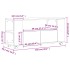 Mueble de TV madera de ingeniería gris Sonoma 102x34,5x43