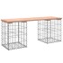 Banco jardín diseño gaviones madera abeto Douglas 103x31x42