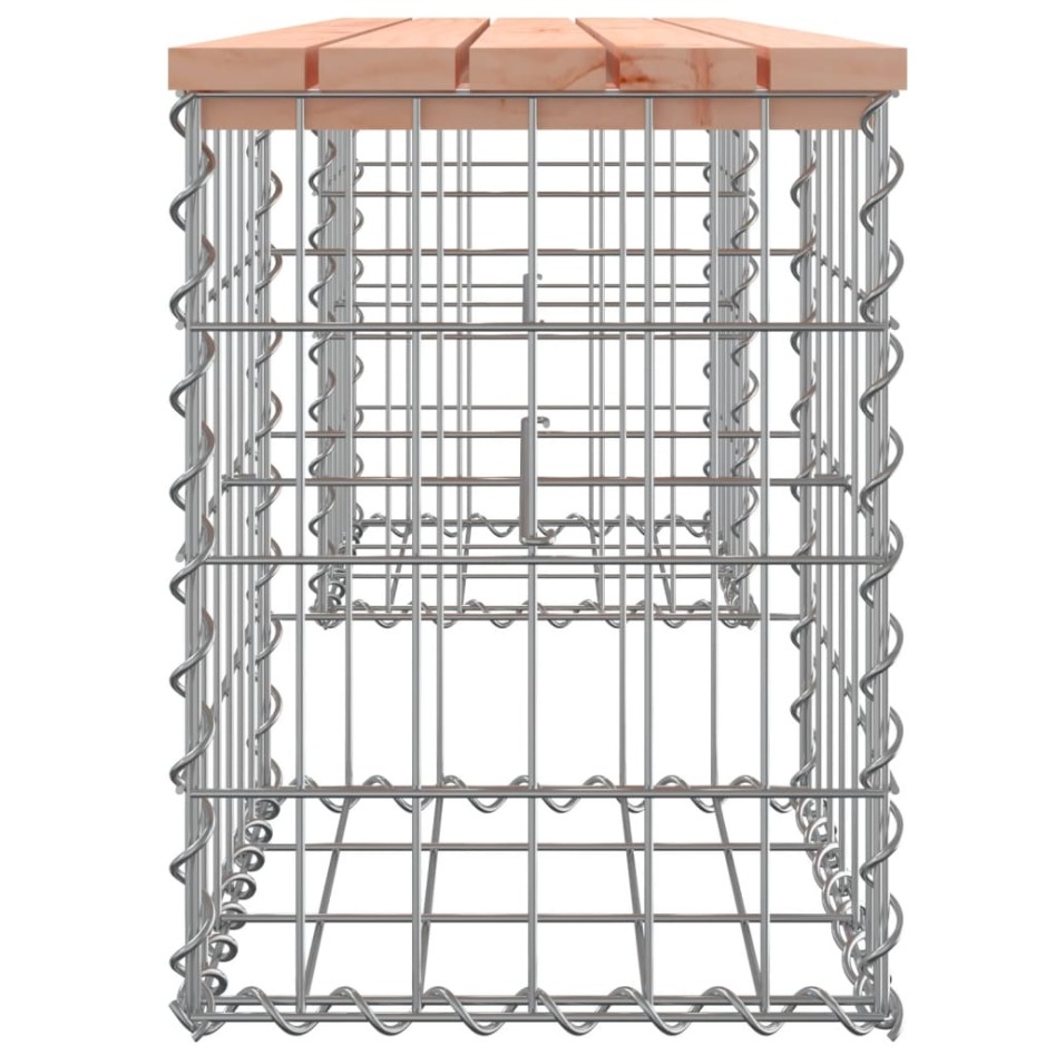 Banco jardín diseño gaviones madera abeto Douglas 103x31x42