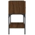 Mesita noche 2 uds madera ingeniería marrón roble 40,5x31x60