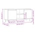 Mueble de TV madera de ingeniería gris hormigón 104x35x50