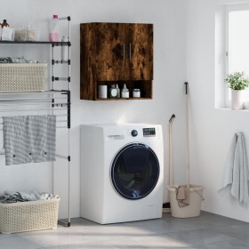 Armario de pared madera de ingeniería roble ahumado 60x31x70