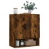 Armario de pared madera de ingeniería roble ahumado 60x31x70