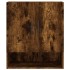 Armario de pared madera de ingeniería roble ahumado 60x31x70