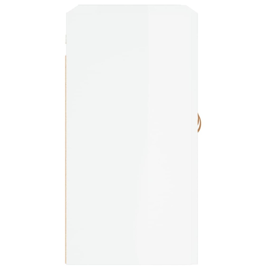 Armario de pared madera de ingeniería blanco brillo 60x31x60