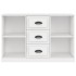 Aparador de madera contrachapada blanco 104,5x35,5x67,5